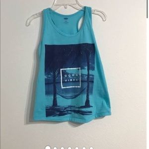 Old navy girls good vibes tank top